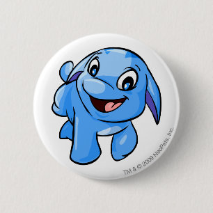 Macaron Rond 5 Cm Bleu de Poogle