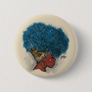 Macaron Rond 5 Cm Bleu pour des boutons