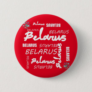 Macaron Rond 5 Cm Bleuet National Biélorusse