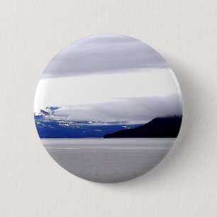 Macaron Rond 5 Cm Bleus de l'Alaska