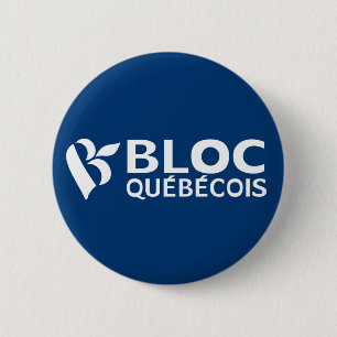 Macaron Rond 5 Cm Bloc Québécois