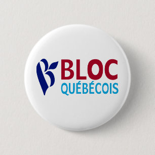 Macaron Rond 5 Cm Bloc Quebecois