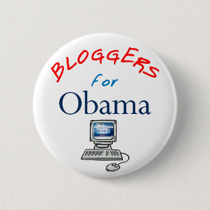 Macaron Rond 5 Cm Bloggers pour le bouton d'Obama
