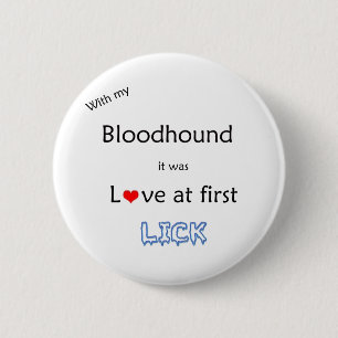 Macaron Rond 5 Cm Bloodhound Love at First Lick - Bouton