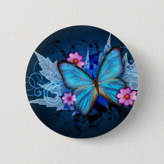 Macaron Rond 5 Cm Blue-Butterfly-Abstract.jpg