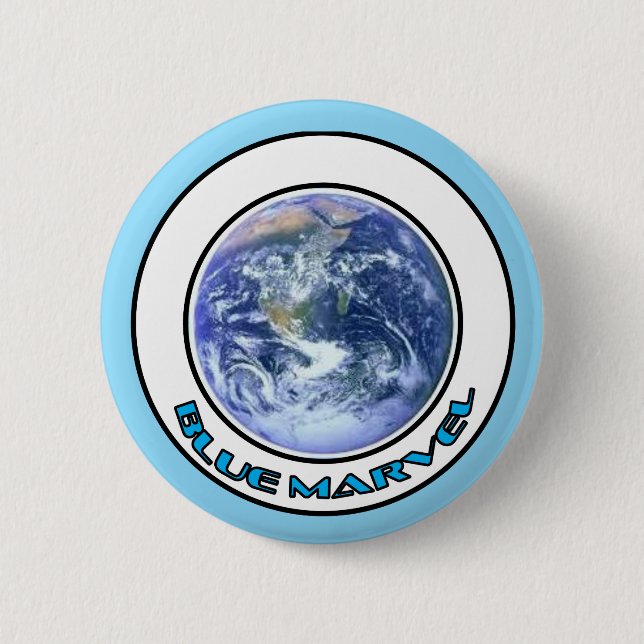 Macaron Rond 5 Cm BLUE MARVEL Button (Devant)