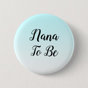 Macaron Rond 5 Cm Blue Ombre Nana sera un cadeau Baby shower