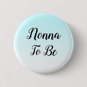 Macaron Rond 5 Cm Blue Ombre Nonna sera un cadeau Baby shower