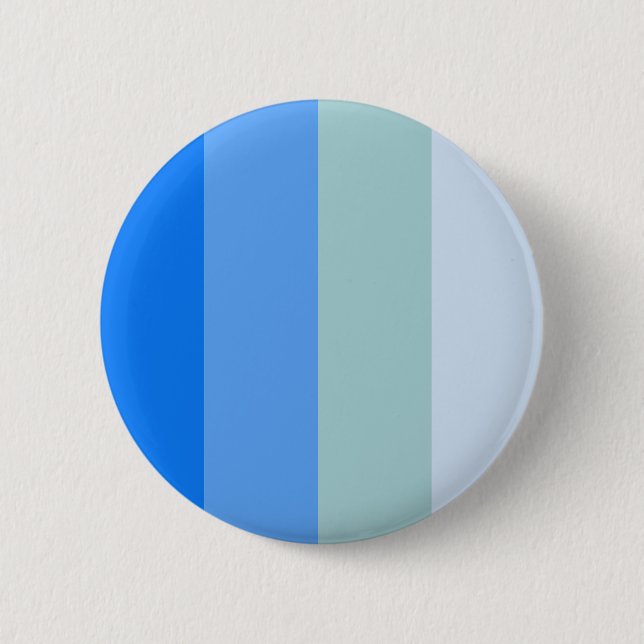 Macaron Rond 5 Cm Blue Stripes Maritime (Devant)