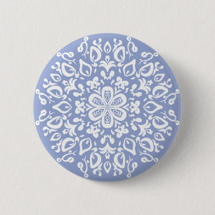 Macaron Rond 5 Cm Blueberry Mandala