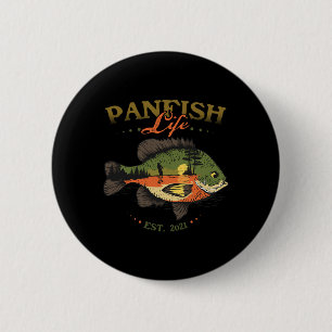 Macaron Rond 5 Cm Bluegill Poisson Panfish Vie Est 2025 Pêche Pêcheu