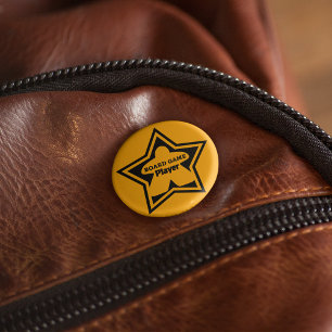 Macaron Rond 5 Cm Board Game Player Black Frame Pin