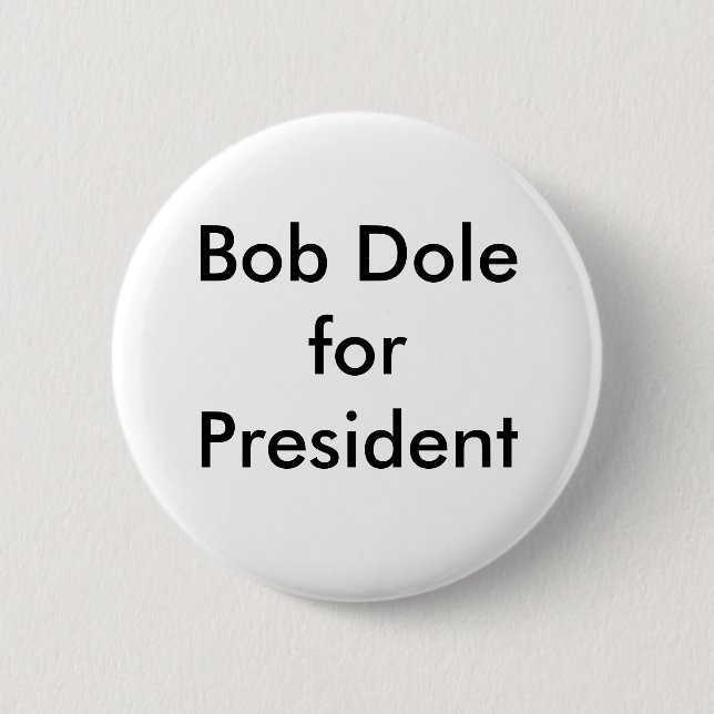 Macaron Rond 5 Cm Bob Dole pour le président (Devant)