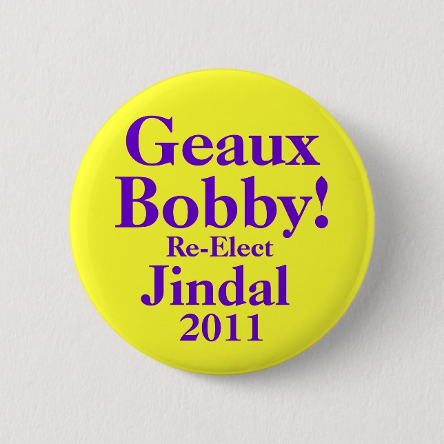 Macaron Rond 5 Cm Bobby Jindal 2011 (Devant)