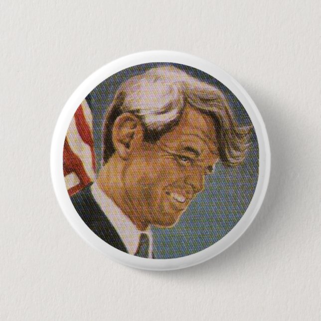 Macaron Rond 5 Cm Bobby Kennedy (Devant)