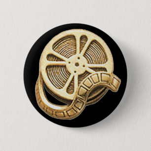 Macaron Rond 5 Cm Bobine de film d'or d'OPUS
