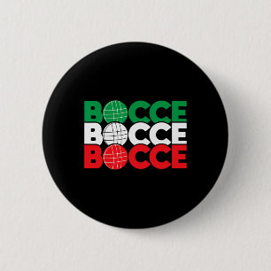 Macaron Rond 5 Cm Bocce - Enthousiaste de jeu de Byll Bowling de pel