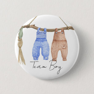 Macaron Rond 5 Cm Bohemian Baby Clothes Team Boy Genre révéler