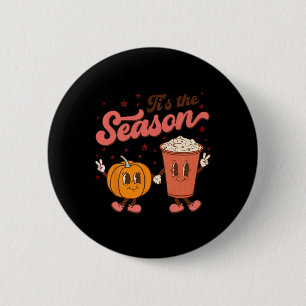 Macaron Rond 5 Cm Boho Super C'Est La Saison Mignonne Citrouille Épi