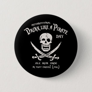 Macaron Rond 5 Cm Boire Comme Un Pirate