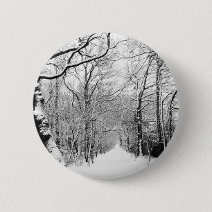 Macaron Rond 5 Cm Bois d'hiver froid