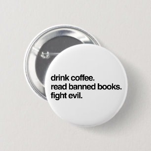 Macaron Rond 5 Cm Bois Du Café. Lire Livres Interdits. Combattre le 
