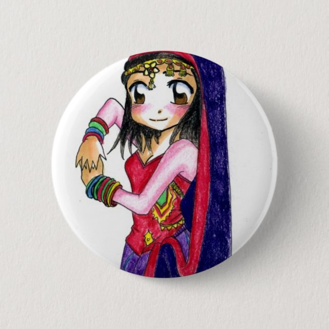 Macaron Rond 5 Cm Bollywood - Dess (Devant)