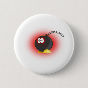 Macaron Rond 5 Cm BombOrdinateurVirus