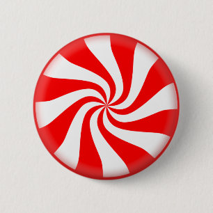 Macaron Rond 5 Cm Bonbon de menthe rouge