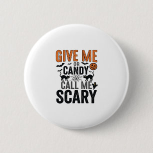 Macaron Rond 5 Cm Bonbons d'Halloween ou Appelez-moi Épouvantable Gr