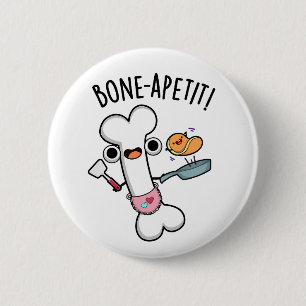 Macaron Rond 5 Cm Bone Apetit Funny Cuisine Pun