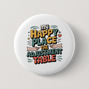Macaron Rond 5 Cm Bonheur d'ajustement chiropratique pour le soulage
