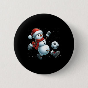 Macaron Rond 5 Cm Bonhomme de neige Football Noël Garçons Filles Enf