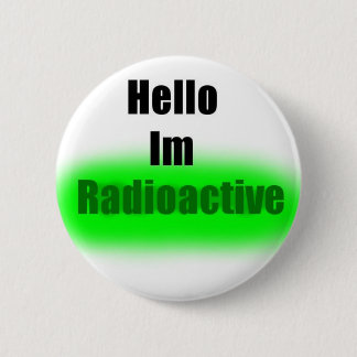 Macaron Rond 5 Cm Bonjour bouton Im radioactif