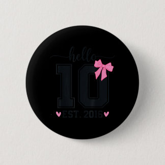 Macaron Rond 5 Cm Bonjour Dix Est 2016 10e Anniversaire Coquette Nœu