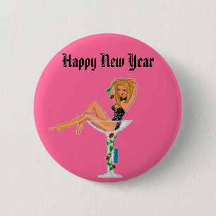 Macaron Rond 5 Cm Bonne année