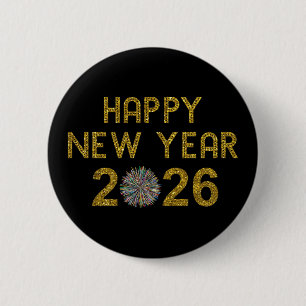 Macaron Rond 5 Cm Bonne année 2026