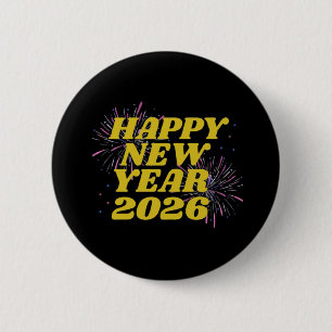 Macaron Rond 5 Cm Bonne année 2026