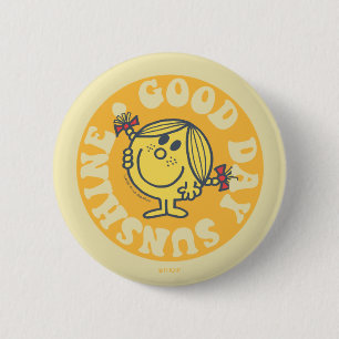 Macaron Rond 5 Cm Bonne journée Little Miss Sunshine