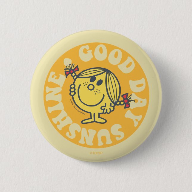 Macaron Rond 5 Cm Bonne journée Little Miss Sunshine (Devant)