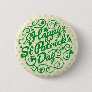 Macaron Rond 5 Cm Bonne Saint Patrick's Day