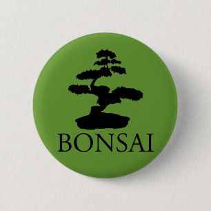 Macaron Rond 5 Cm Bonsai Silhouette