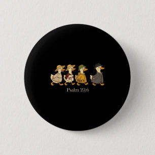 Macaron Rond 5 Cm Bonté miséricorde psaume 23_6 oie foi chrétienne