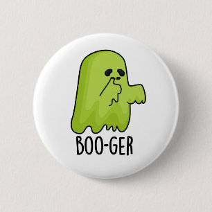 Macaron Rond 5 Cm Boo-ger Funny Halloween Booger Ghost Pun