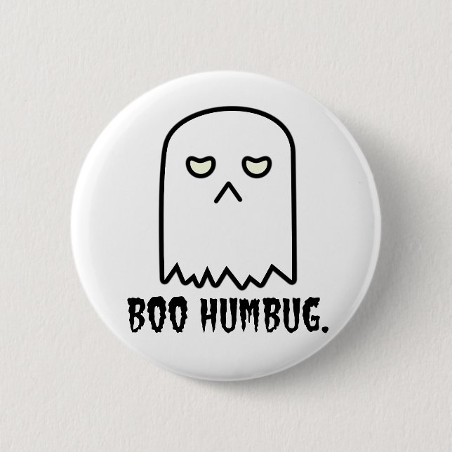Macaron Rond 5 Cm Boo Humbug (Devant)
