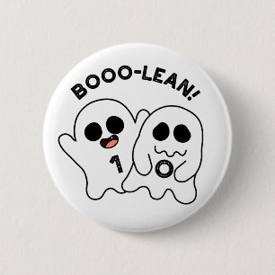 Macaron Rond 5 Cm Boo-lean Funny Computer Ghost Boolean Pun