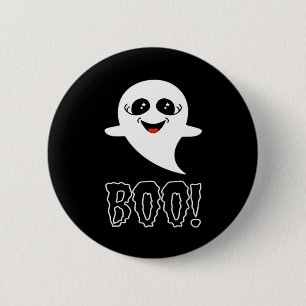 Macaron Rond 5 Cm Boo ! Petite Halloween Par Lucas