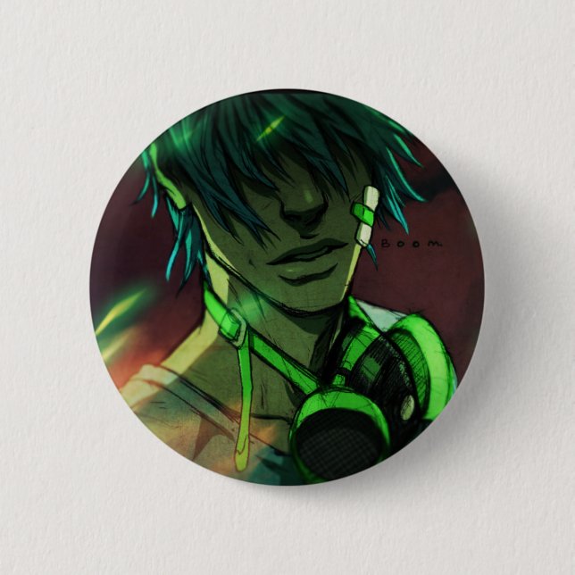 Macaron Rond 5 Cm Boom (Devant)