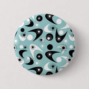 Macaron Rond 5 Cm Boomerangs rétro