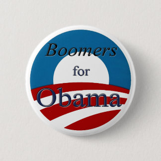 Macaron Rond 5 Cm Boomers pour Obama - bouton